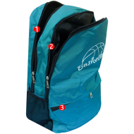 Rucsac școlar sport, 2 compartimente, buzunare laterale, 48x33x16 cm